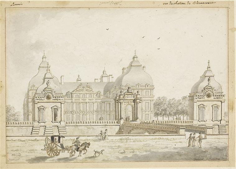 Tavernier de Jonquières, Le château en 1790, musée franco-américain du château de Blérancourt © RMN-GP / Thierry Ollivier