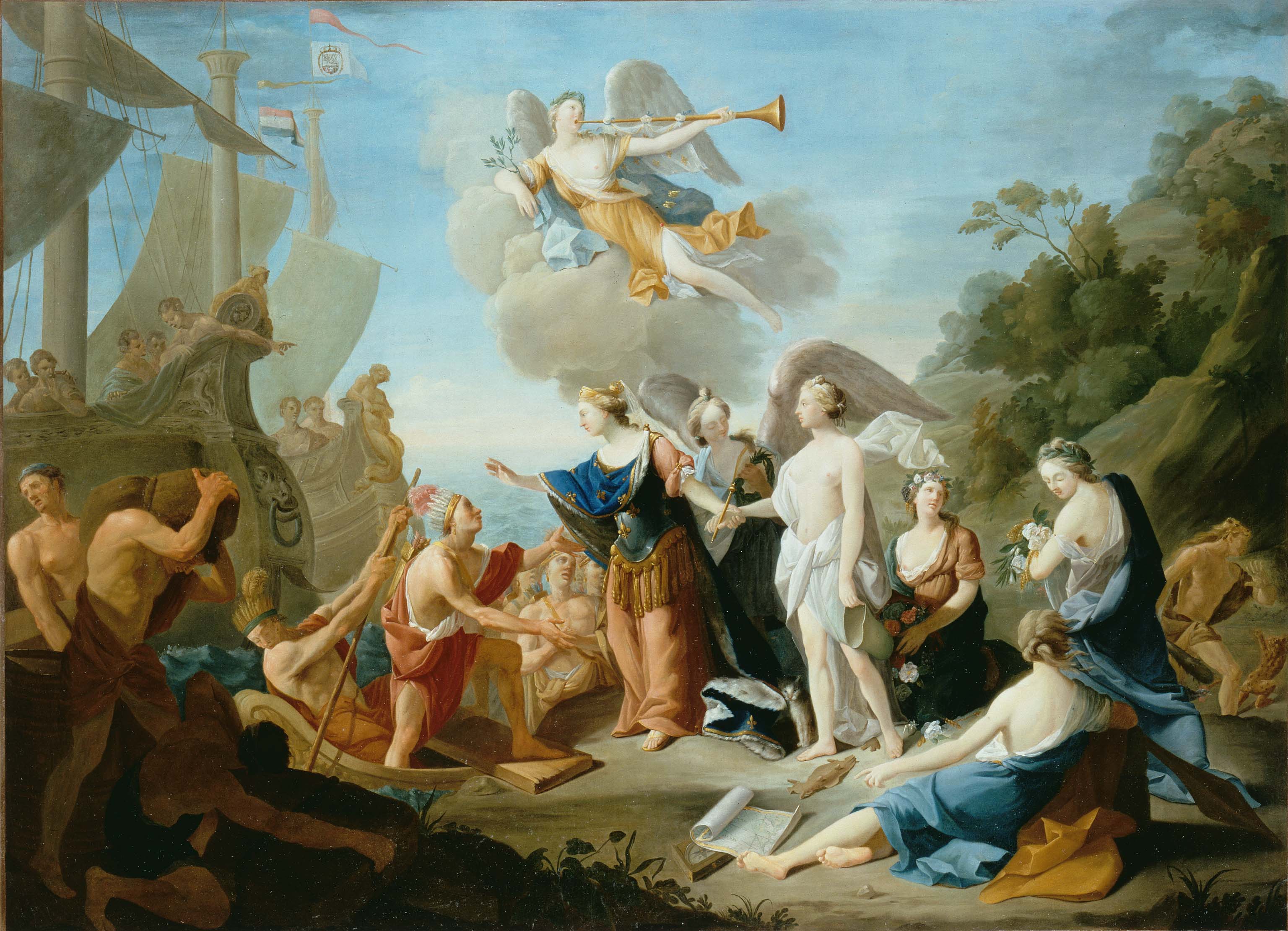 Naissance des. Allegories of France.